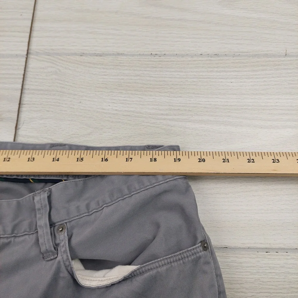 Polo Ralph Lauren Pants Mens 40x32 Grey Stretch Slim Straight Fit Chinos